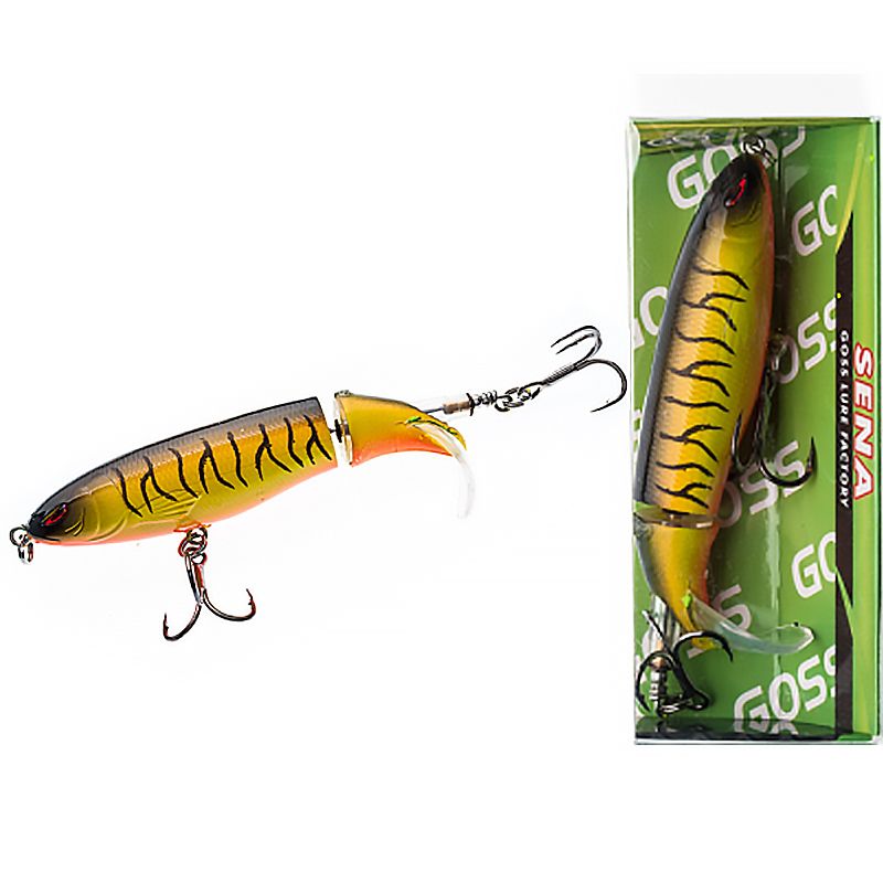 Воблер для ловли щуки судака окуня Goss Screw Plopper 90 мм 12 г поверхностный 1