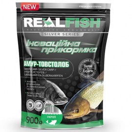 Рыболовная прикормка Real Fish Амур Толстолоб Укроп 900 гр