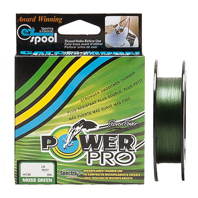 Шнур для спиннингов Power Pro 0,16 135 м тест 11.2 кг тёмно зелёный