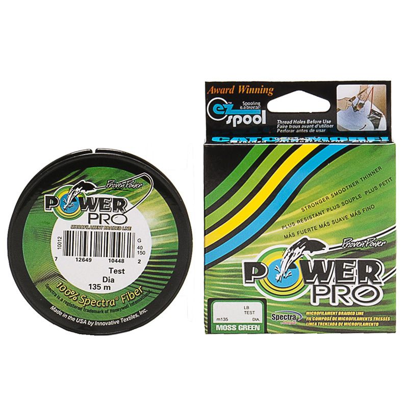 Шнур для спиннингов Power Pro 0,16 135 м тест 11.2 кг тёмно зелёный 1